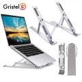 Gristel Aluminum Alloy Adjustable Portable Folding Notebook Stand Foldable Laptop Stand - Laptop Table.