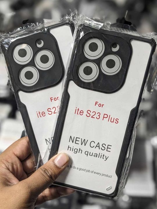 For itel S23 Plus Edge-Reinforced Shockproof Cushion xundd Back Clear Hybrid Transparent Hard Cover Casing