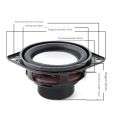 1.5 Inch Full Frequency Replacement Speaker for Clip3/4 4 Ohm 5W High Performance Audio Output for Bluetooth Speaker.