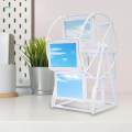 Rotating Wheel Picture Frame Novelty Table Decoration Photo Frame Rotating for Bedroom Book. 