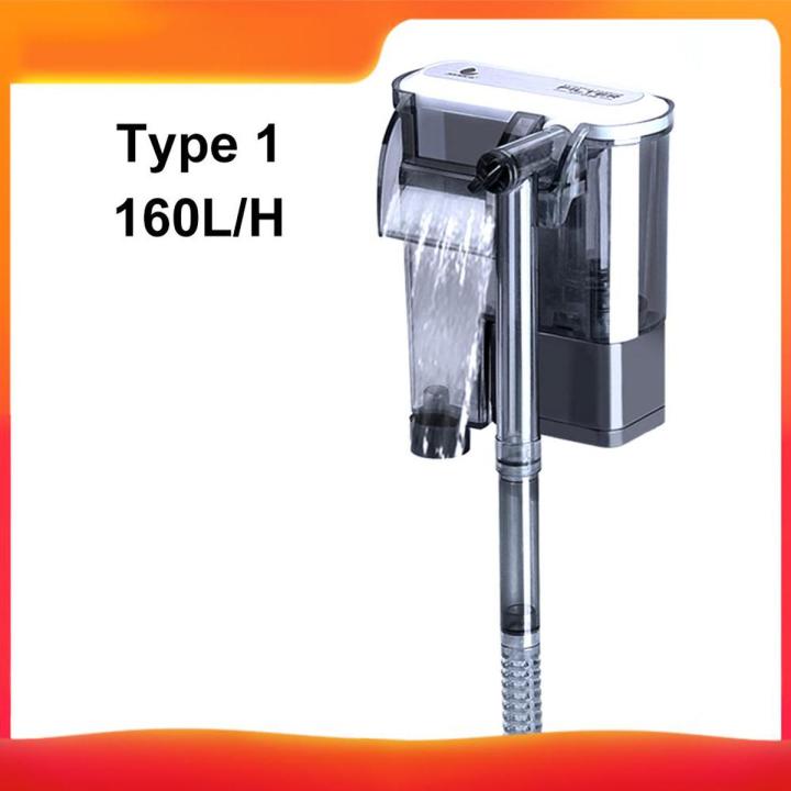 Fish Tank Filter Aquarium External Filter Waterfall Suspension Pump Submersible Hanging Fliter