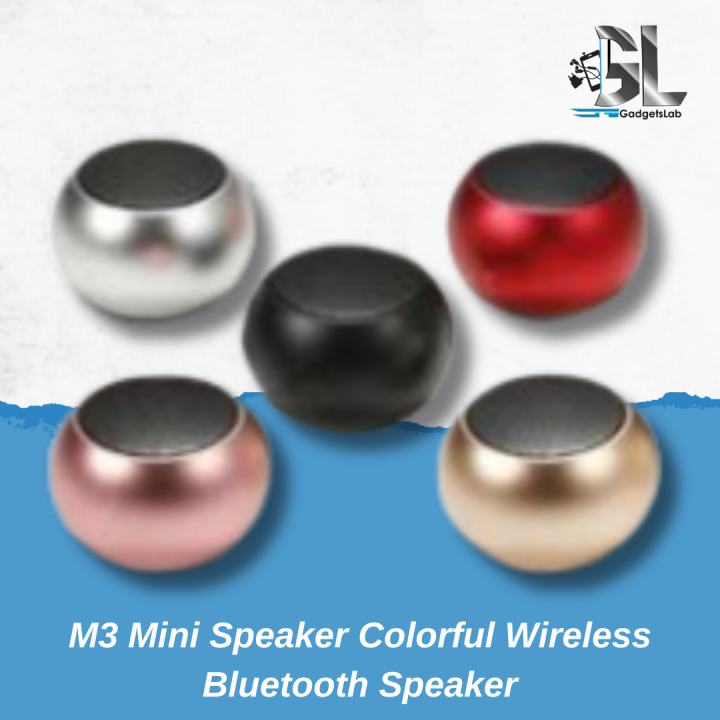 M3 Mini Speaker Colorful Wireless Bluetooth Speaker | Daraz.com.bd