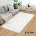 Soft Fur Carpet Fluffy Rugs, Hairy Fur Rugs Washable Faux Fur Rug For Kids Bedroom Home Decoration Sofas Cushions Mat Soft Carpet Sheepskin Rug.