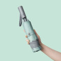 Fully automatic reverse umbrella high-end wind-resistant large rainy and sunny dual-use automatic shrinking folding umbrella. 