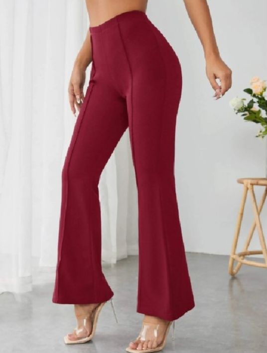 Ladies fashionable Multi_Color Print Trousers/ -(To see same as the picture)