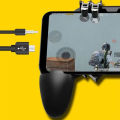 【Be worth】 PUBG Controller AK66 Six Finger Gamepad Triggers Pubg Metal Trigger Joystick Control Pubg For IOS Android Game Pad Eatop.
