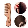 Natural Wooden Wide Tooth Hair Comb Natural Sandalwood Handmade Massage Beauty Hair Care 18cm Wood Comb Floral Print. 