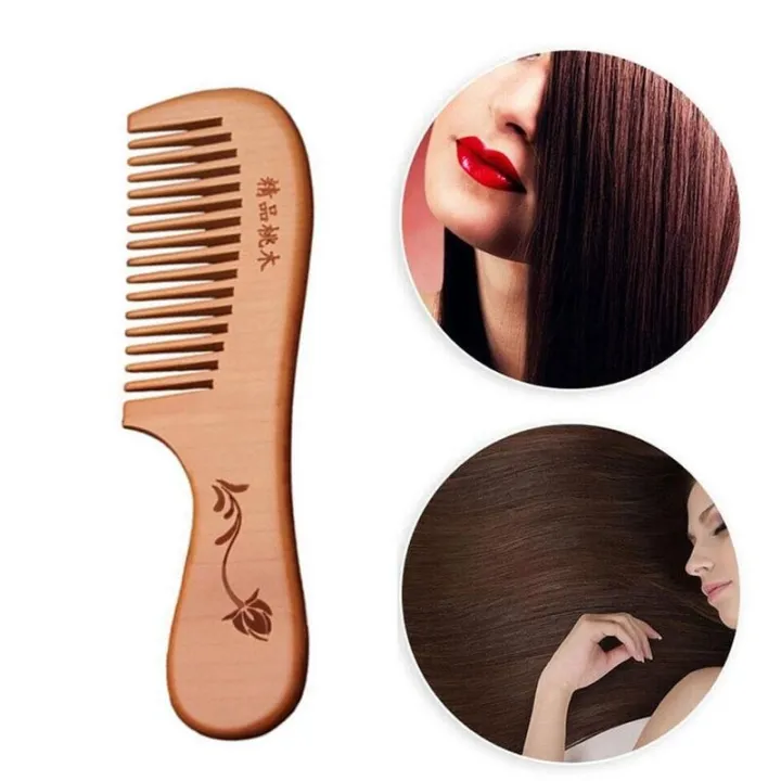Natural%20Wooden%20Wide%20Tooth%20Hair%20Comb%20Natural%20Sandalwood%20Handmade%20Massage%20Beauty%20Hair%20Care%2018cm%20Wood%20Comb%20Floral%20Print%20-%20Image%204