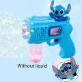 Children Bubble Gun Toy Stitch Fully Automatic Bubble Machine Bubbles Gun Outdoor sand Game Fantasy Toy for Boys Girls Gifts. 