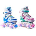 Children's Roller Skating Shoes Skates For Kids Skates Shoes Adjustable Double-row Roller Skates For Kids Girls Boys Aged 2-8. 