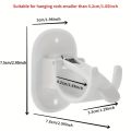 2pcs Self Adhesive Curtain Rod Bracket Universal Curtain Rod Holders Drilled or Self-Adhesive Curtain Rod Hooks Bathroom Kitchen. 