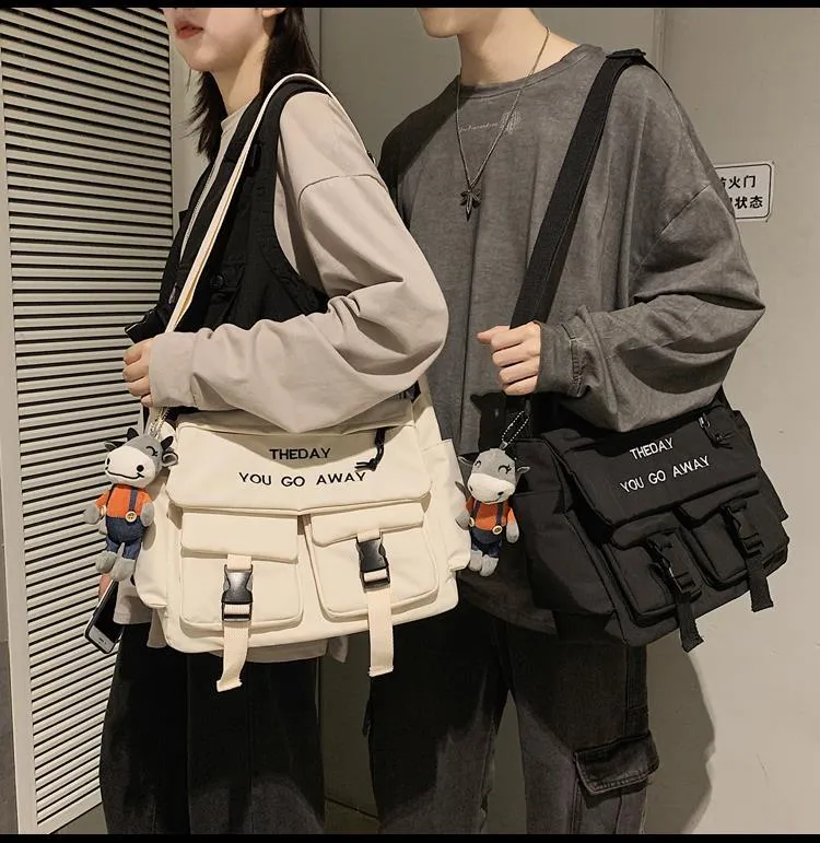 Working Style Bag Crossbody Bag for Men Large Capacity Shoulder Bag Japanese Leisure Student Bag Schoolboy Backpack Fashion Messenger Bag Daraz .bd