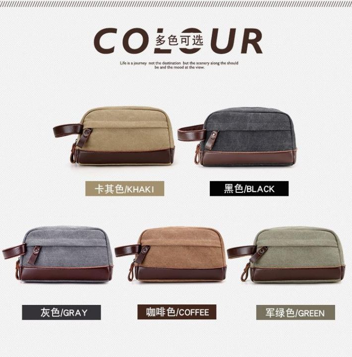 Men%20Canvas%20Clutch%20Bag%20Business%20Small%20Handbag%20Phone%20Purse%20Casual%20Canvas%20Wrist%20Bag%20Black%20-%20Intl%20-%20Image%202