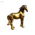 Zinc Alloy Horse Statue Decoration Chic Gift Figurines for Landscape Pavilion Festivals.