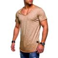 Men's Tops Tees Arrived Deep V neck short sleeve men t shirt Slim Fit t-shirt men Skinny casual summer tshirt camisetas size 3XL.