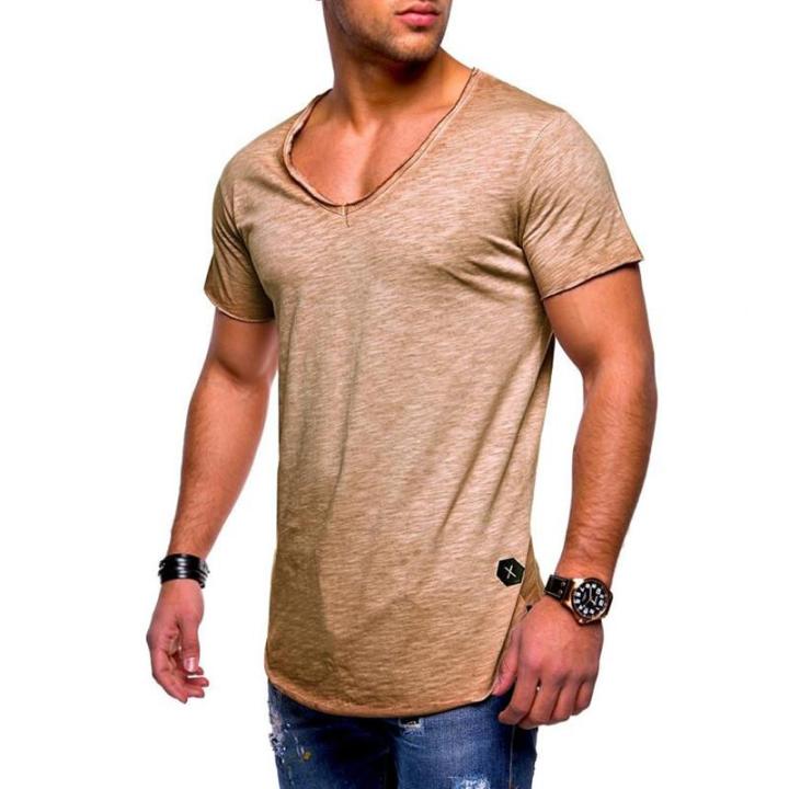 Men's%20Tops%20Tees%20Arrived%20Deep%20V%20neck%20short%20sleeve%20men%20t%20shirt%20Slim%20Fit%20t-shirt%20men%20Skinny%20casual%20summer%20tshirt%20camisetas%20size%203XL%20-%20Image%204