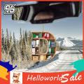 HelloWorld Car Pendant Creative Vintage Bookcase Design Alphabet Hanging Charm Accessories.
