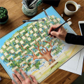 2X Family Tree Chart to Fill in 6 Generation Genealogy Poster Blank Fillable Ancestry Chart,Print Family Tree Picture A. 