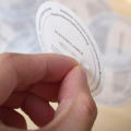 Stickers Proof Candle Label Sulfuric Acid Paper Dust Cup Sticker Round DIY Candle Manual. 