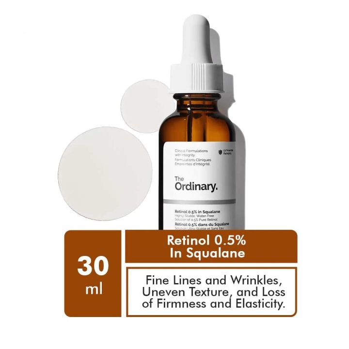 the Ordinary Retinol 0.5% in Squalane Skincare Product