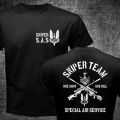 New British United Kingdom SAS special forces sniper team T-shirt double side newest men funny T-shirt custom tee.