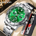 SANDA Simple Multi pointer Workplace Business Personalized Quartz Watch Successful Men's Watch SD3266-2.
