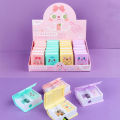 Kawaii Mini Portable Cute Pencil Sharpener Mini Sketch Pencil Eraser Set Cute Cartoon Multifunctional Stationery Study Supplies.