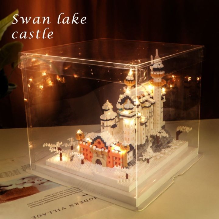 Compatible%20with%20Lego%20Snow%20Swan%20Lake%20Castle%20Micro%20Drill%20Particles%20Difficult%20Building%20Blocks%20Children's%20Building%20Model%20Toys%20-%20Image%206