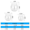 Seven Master 21CM 18CM 13CM High Quality Round Transparent Plastic Fish Tank Aquarium Bowl. 