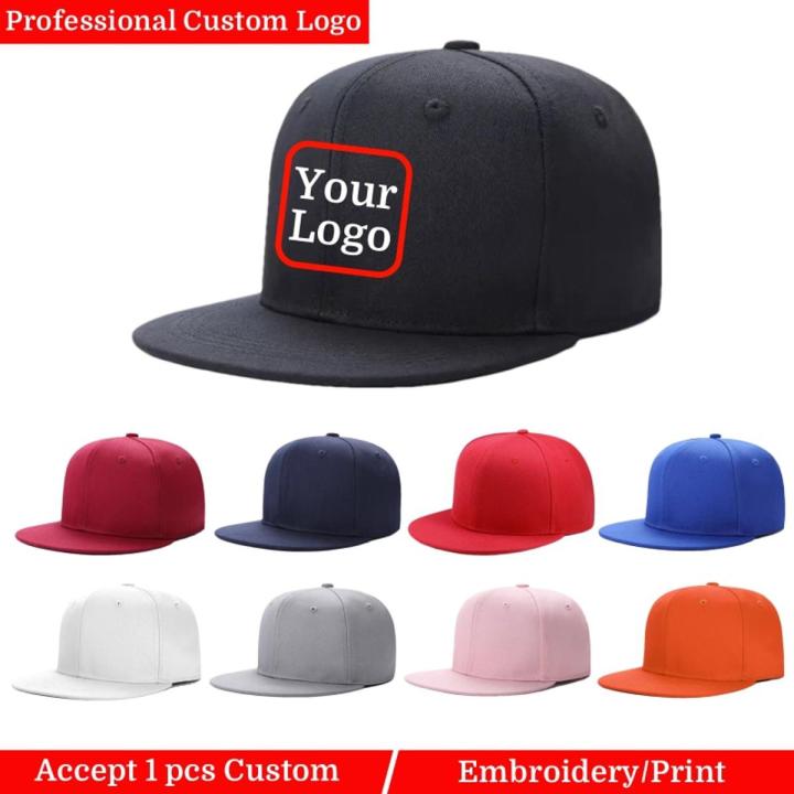 Diy Monogram Hats Custom Logo Caps For Men Women Snapback Cap Team