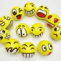 6.3 Cm Stress Ball Emoji Squeeze Ball Exercise Stress Ball Pu Rubber Toy - 1 Pcs100.