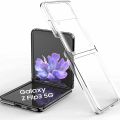 Samsung Galaxy Z Flip 3 5G  Crystal Clear Skin Protective ANTI-SLIP TPU CASE - TRANSPARENT. 