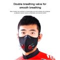 [COD] 2 in 1 Activated Carbon Mask Dust Proof Bicycle Masks Mountain Riding Bike With Air Valve anti-dust Riding Masks. 