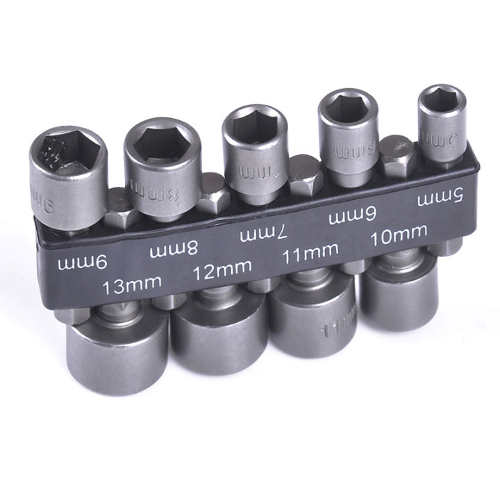 5-13mm%20steel%20power%20nut%20driver%20drill%20bit%20set%201/4"%20hex%20shank%20metric%20socket%20wrench%20Encounter%20-%20Image%204