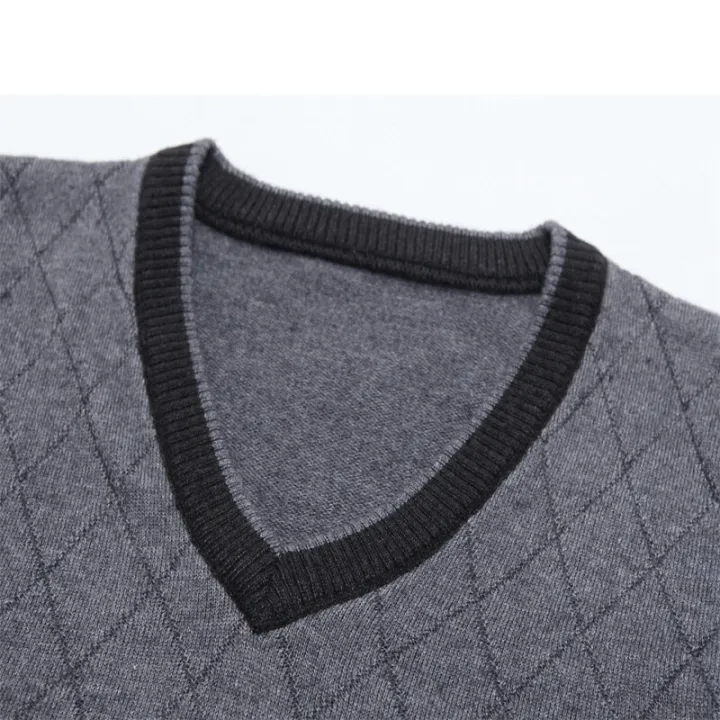 EICHOS%20High%20Quality%20Classic%20Sweater%20Vest%20Men%20V-neck%20Pullover%20Men%20Business%20Formal%20Fashion%20Plaid%20Sleeveless%20Men%20Knitted%20Sweater%20-%20Image%207