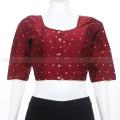 Stylish Addition - Indian Katan Blouse With Inner Falls Best Qualityfull & Comfortable Blouse For Women - Sustainable Choice.