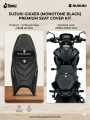 Gixxer monotone black colour premium modified seat cover. 