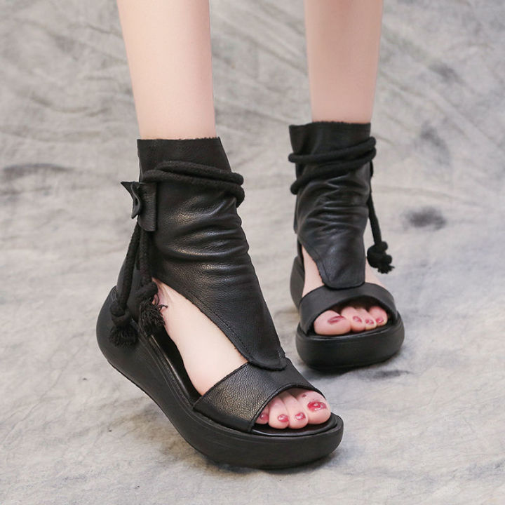 Women's%20Roman%20Shoes%20Summer%20Casual%20Stylish2022New%20High-Top%20Height%20Increasing%20Wedge%20Sandal%20Boots%20Soft%20Leather%20Platform%20Peep%20Toe%20Sandals%20-%20Image%208