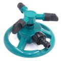 Garden Sprinklers Water Durable Rotary Three Nozzle Pipe Hose Sprinkler 360 Degree Automatic Rotating Water Sprinkler. 