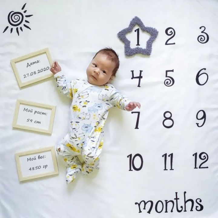 Newborn%20Baby%20Monthly%20Growth%20Milestone%20Blanket%20Photography%20Props%20Background%20Cloth%20DIY%20Infant%20Photo%20Accessories%20Fotografia%20-%20Image%203