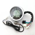 Universal LCD Digital Speedometer Odometer Tachometer Cylinders Gear. 