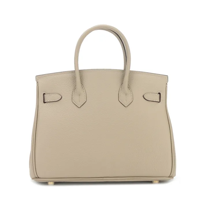 New%20Large%20Capacity%20Lychee%20Pattern%20Kelly%20Birkin%20Bag%20Cattlehide%20Leather%20Surface%20Fashion%20All-Match%20Trendy%20One-Shoulder%20Handbag%20-%20Image%203