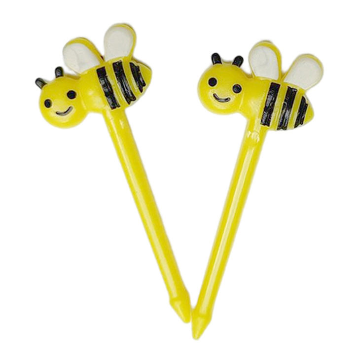 8Pcs%20Cute%20Cartoon%20Bees%20Fruit%20Forks%20Child%20Plastic%20Household%20Dessert%20Cake%20Forks%20-%20Image%206