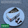 【Ready Stock+FREE Shipping+COD】OPPO S20 Earbuds Headphones Digital Display Large Capacity Black Bluetooth 51 Wireless Stereo Earbuds for Samsung. 