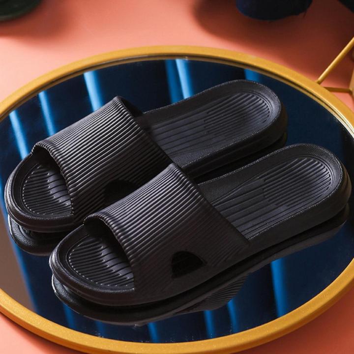 Bathroom Non-Slip Slippers Men Women Indoor Home Eva Slides Waterproof Shoes Deodorant Soft Bottom Outer Wear Sandals Flip Flops