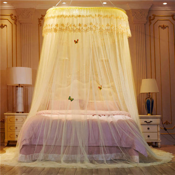 Round double size 1.5/1.8/2m bed, floor to ceiling European style circular mosquito net, 1.2m bed