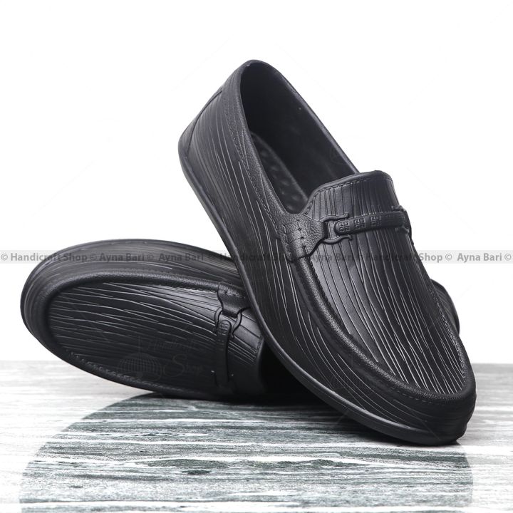 New Collection Slip on Loafer for Men | Kohinoor R-102 | Waterproof shoe Rain Shoe Full Rubber Shoe for Man Loafer for boys | Handicraft Shopoo