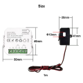 Tuya ZigBee Energy Meter Power Monitor APP Real-Time Power Statistics Consumption Querying 2CT.