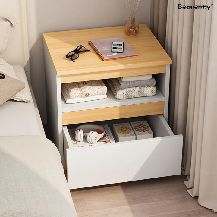 Beauenty%20Bedside%20Table%20Wood%20End%20Table%20Side%20Table%20Bedside%20Storage%20Cabinet%20Nightstand%20With%20Drawer%20for%20Bedroom%20Living%20Room%20Dormitory,18/16%20-%20Image%203