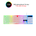 Gaming Keyboard White Color G21 Rgb Lighting Keyboard - Elevate Gaming Setup With Stylish White Rgb Gaming Keyboard. 